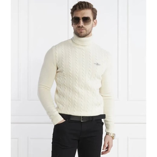 Aeronautica Militare Wełniany golf | Regular Fit ze sklepu Gomez Fashion Store w kategorii Swetry męskie - zdjęcie 184339619