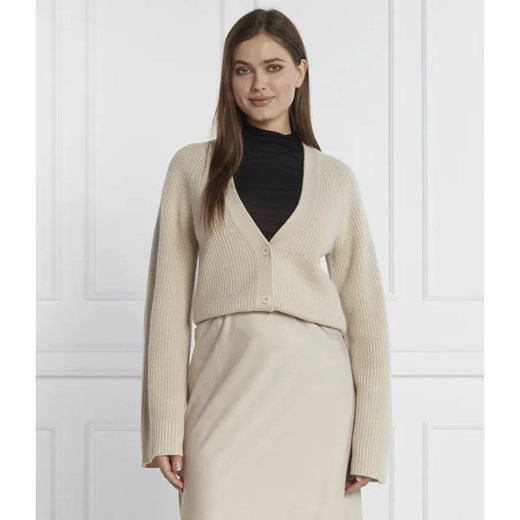 Calvin Klein Wełniany kardigan | Regular Fit Calvin Klein XS Gomez Fashion Store okazja