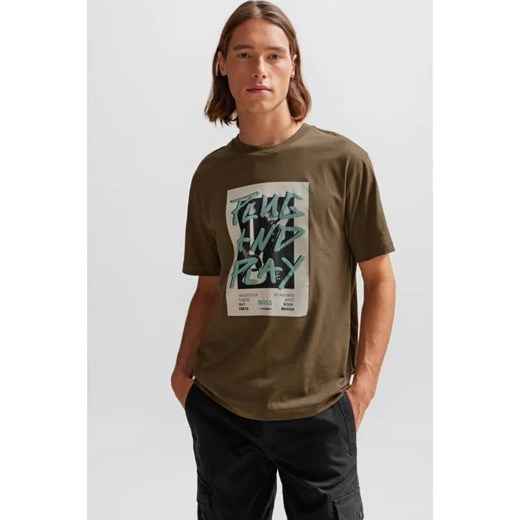 BOSS ORANGE T-shirt TeePantera | Regular Fit ze sklepu Gomez Fashion Store w kategorii T-shirty męskie - zdjęcie 184339769