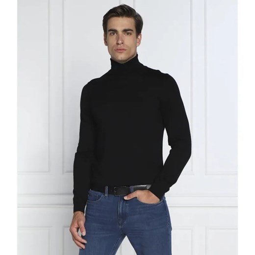 BOSS BLACK Wełniany golf Musso-P | Slim Fit ze sklepu Gomez Fashion Store w kategorii Swetry męskie - zdjęcie 184339877
