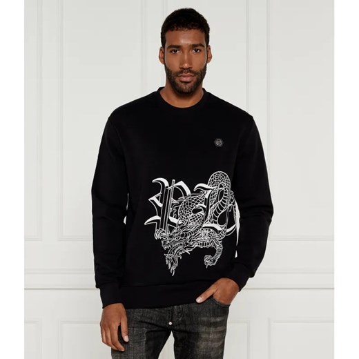 Philipp Plein Bluza DRAGON | Regular Fit ze sklepu Gomez Fashion Store w kategorii Bluzy męskie - zdjęcie 184339886