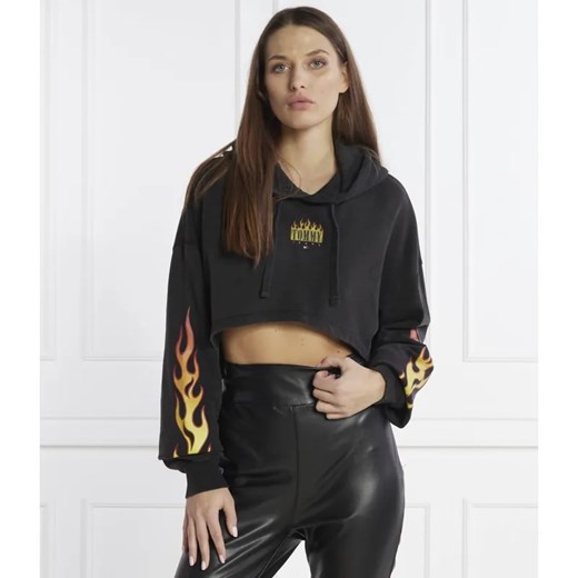 Tommy Jeans Bluza VINTAGE FLAME HOODIE | Cropped Fit ze sklepu Gomez Fashion Store w kategorii Bluzy damskie - zdjęcie 184339906