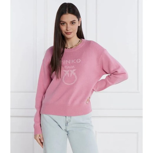 Pinko Wełniany sweter | Regular Fit ze sklepu Gomez Fashion Store w kategorii Swetry damskie - zdjęcie 184340029