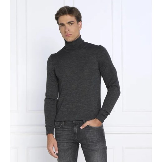 BOSS BLACK Wełniany golf Musso-P | Slim Fit ze sklepu Gomez Fashion Store w kategorii Swetry męskie - zdjęcie 184340068