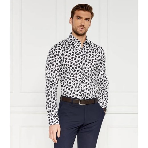 BOSS BLACK Koszula H-HANK-kent-C1-214 | Slim Fit | stretch ze sklepu Gomez Fashion Store w kategorii Koszule męskie - zdjęcie 184340069