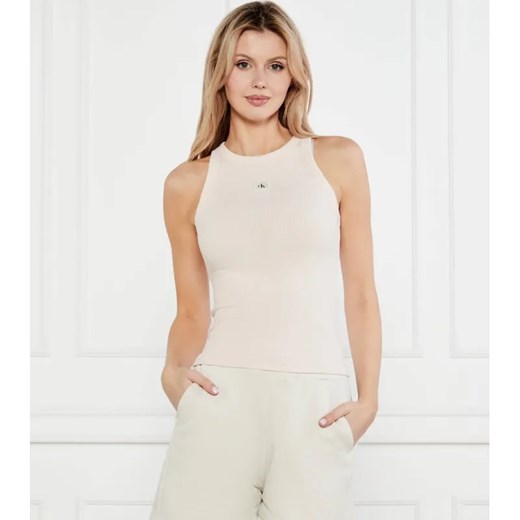 Calvin Klein Jeans Top | Slim Fit ze sklepu Gomez Fashion Store w kategorii Bluzki damskie - zdjęcie 184340128