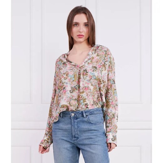 Zadig&Voltaire Bluzka TINK SOFT YOKO FLOWER | Regular Fit ze sklepu Gomez Fashion Store w kategorii Bluzki damskie - zdjęcie 184340245