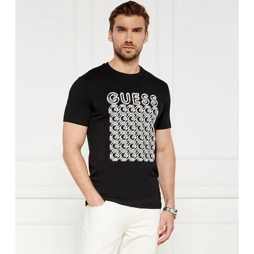 GUESS T-shirt G CHAIN | Slim Fit ze sklepu Gomez Fashion Store w kategorii T-shirty męskie - zdjęcie 184340257