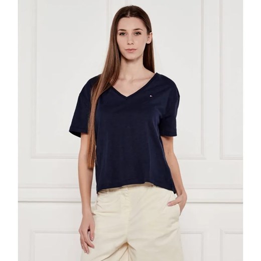 Tommy Hilfiger T-shirt | Regular Fit ze sklepu Gomez Fashion Store w kategorii Bluzki damskie - zdjęcie 184340367