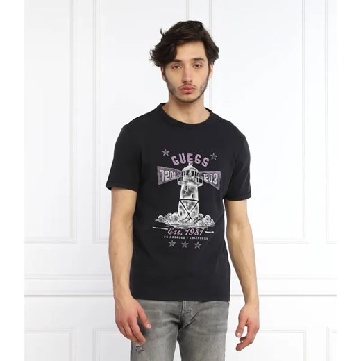 GUESS T-shirt Thewat | Slim Fit ze sklepu Gomez Fashion Store w kategorii T-shirty męskie - zdjęcie 184340527