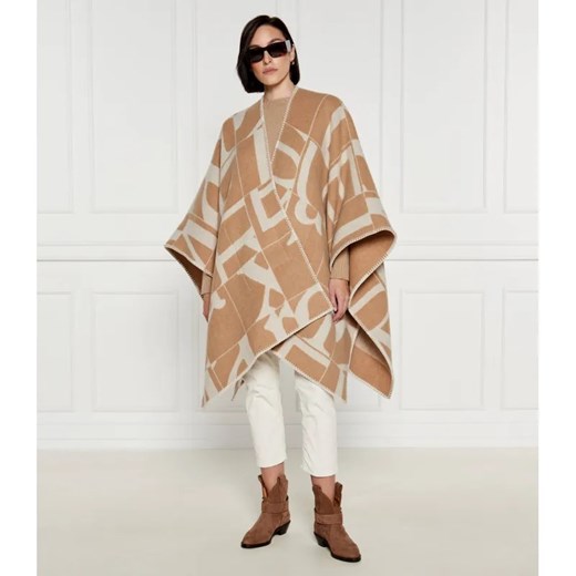 Max Mara Leisure Wełniane ponczo | Regular Fit ze sklepu Gomez Fashion Store w kategorii Poncza - zdjęcie 184340555