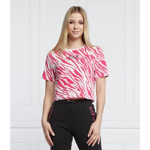 EA7 T-shirt | Cropped Fit ze sklepu Gomez Fashion Store w kategorii Bluzki damskie - zdjęcie 184340608