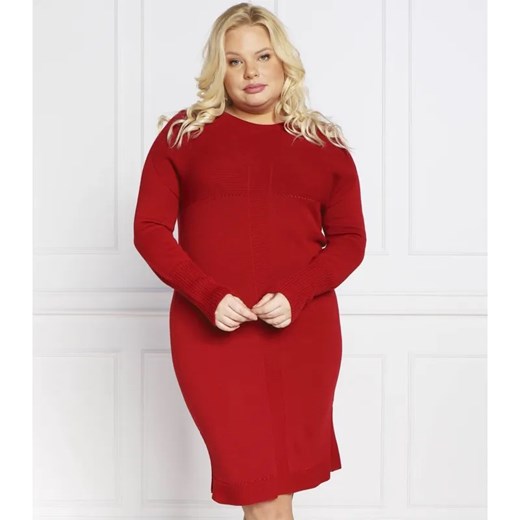 Persona by Marina Rinaldi Sukienka GENESI plus size | z dodatkiem wełny ze sklepu Gomez Fashion Store w kategorii Sukienki - zdjęcie 184340668