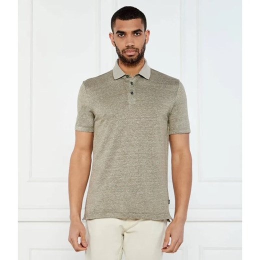 BOSS BLACK Polo H-Press 28 | Regular Fit | z dodatkiem lnu ze sklepu Gomez Fashion Store w kategorii T-shirty męskie - zdjęcie 184340709