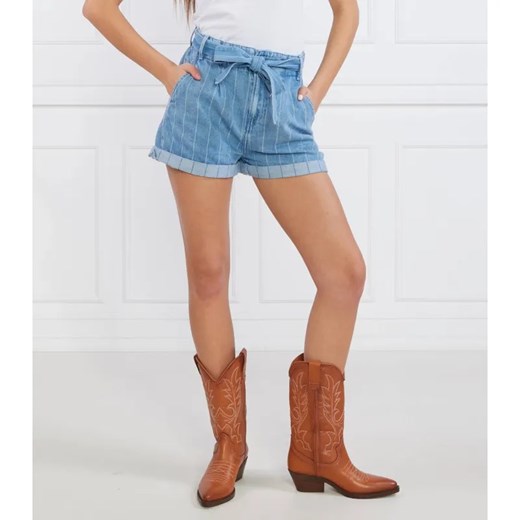Pepe Jeans London Szorty KAYLEE STRIPE | Regular Fit ze sklepu Gomez Fashion Store w kategorii Szorty - zdjęcie 184340787