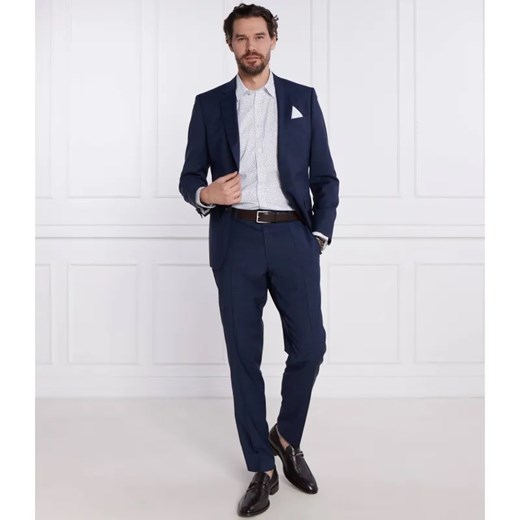 BOSS BLACK Wełniany garnitur H-Huge | Slim Fit ze sklepu Gomez Fashion Store w kategorii Garnitury męskie - zdjęcie 184340889