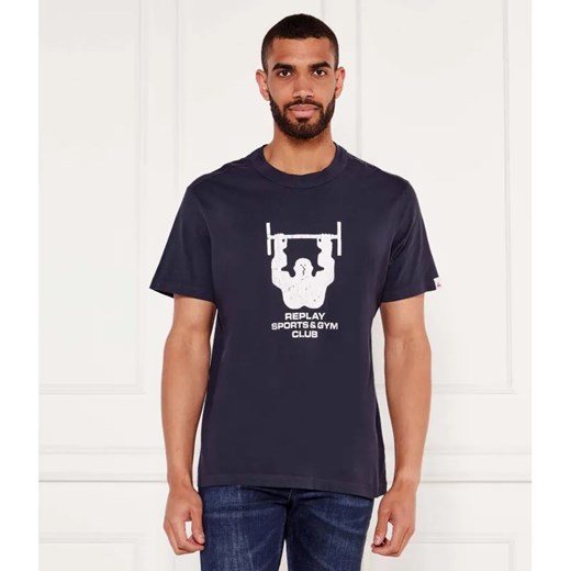 Replay T-shirt | Regular Fit ze sklepu Gomez Fashion Store w kategorii T-shirty męskie - zdjęcie 184340907