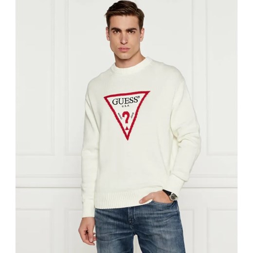 Guess Jeans Sweter | Regular Fit ze sklepu Gomez Fashion Store w kategorii Swetry męskie - zdjęcie 184340927
