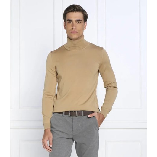 BOSS BLACK Wełniany golf Musso-P | Slim Fit ze sklepu Gomez Fashion Store w kategorii Swetry męskie - zdjęcie 184341045