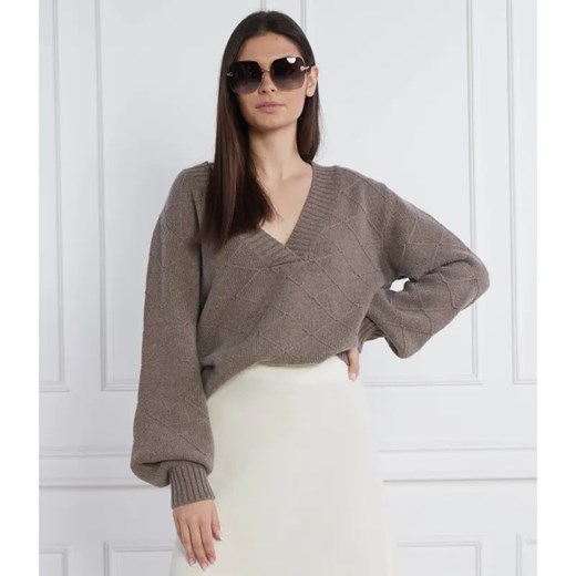 Beatrice B Sweter MAGLIA LOUNGE | Relaxed fit | z dodatkiem wełny i kaszmiru ze sklepu Gomez Fashion Store w kategorii Swetry damskie - zdjęcie 184341087