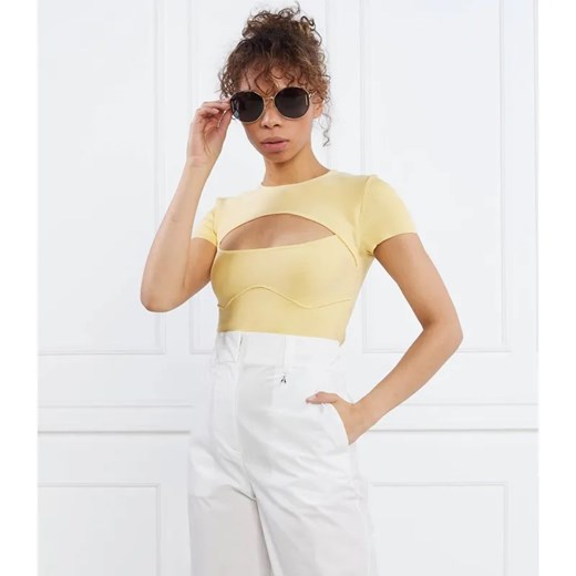 Patrizia Pepe Bluzka MAGLIA/KNIT | Slim Fit ze sklepu Gomez Fashion Store w kategorii Bluzki damskie - zdjęcie 184341185
