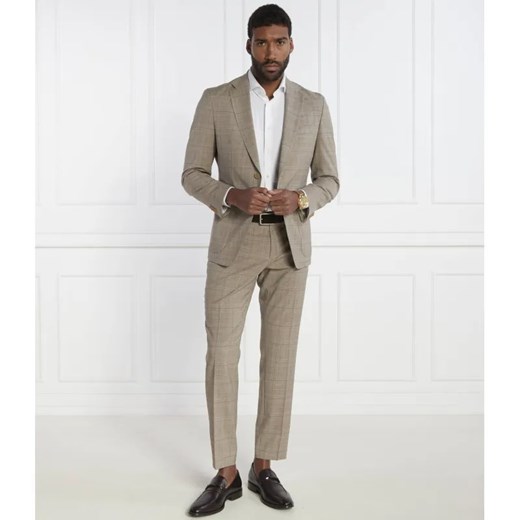 BOSS BLACK Wełniany garnitur P-Huge-2Pcs-241 | Slim Fit ze sklepu Gomez Fashion Store w kategorii Garnitury męskie - zdjęcie 184341189