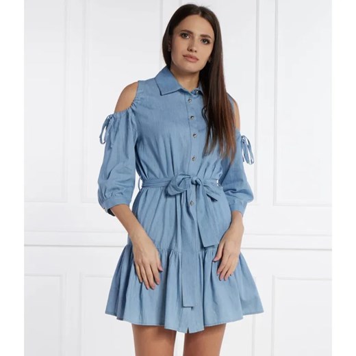 Liu Jo Jeansowa sukienka z paskiem ze sklepu Gomez Fashion Store w kategorii Sukienki - zdjęcie 184341257