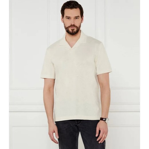 BOSS BLACK Polo H-Ponti 28 | Regular Fit | z dodatkiem lnu ze sklepu Gomez Fashion Store w kategorii T-shirty męskie - zdjęcie 184341265