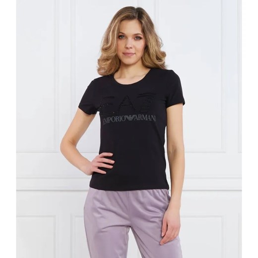 EA7 T-shirt | Regular Fit ze sklepu Gomez Fashion Store w kategorii Bluzki damskie - zdjęcie 184341285