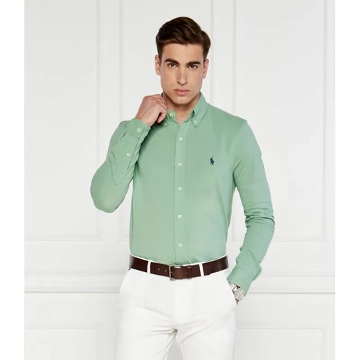 POLO RALPH LAUREN Koszula | Regular Fit | pique ze sklepu Gomez Fashion Store w kategorii Koszule męskie - zdjęcie 184341329