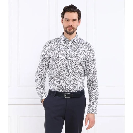 BOSS BLACK Lniana koszula Roger_F | Slim Fit ze sklepu Gomez Fashion Store w kategorii Koszule męskie - zdjęcie 184341339