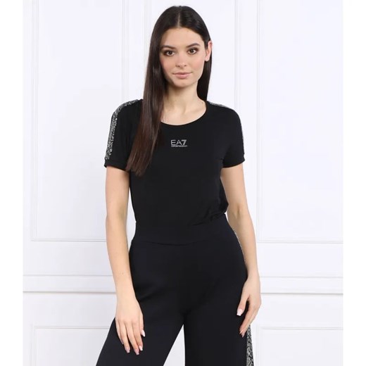 EA7 T-shirt | Regular Fit ze sklepu Gomez Fashion Store w kategorii Bluzki damskie - zdjęcie 184341369