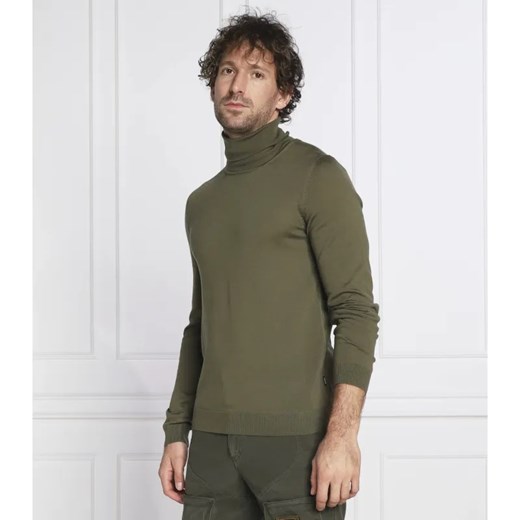 BOSS BLACK Wełniany golf Musso-P | Slim Fit ze sklepu Gomez Fashion Store w kategorii Swetry męskie - zdjęcie 184341437