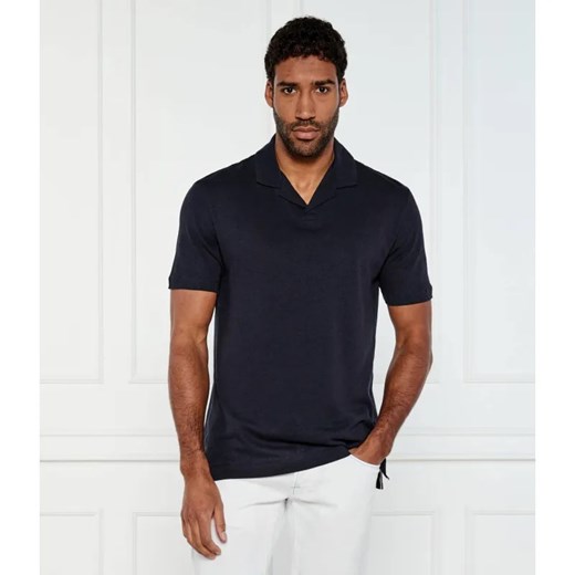 BOSS BLACK Polo H-Ponti 28 | Regular Fit | z dodatkiem lnu ze sklepu Gomez Fashion Store w kategorii T-shirty męskie - zdjęcie 184341456