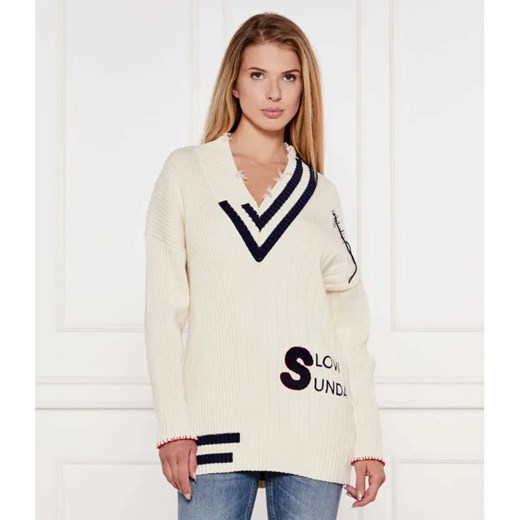 Pinko Sweter GIOVO | Loose fit ze sklepu Gomez Fashion Store w kategorii Swetry damskie - zdjęcie 184341488