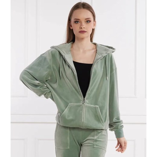 Juicy Couture Bluza HALAN OVERSIZED ZIP THRU HOODIE | Regular Fit ze sklepu Gomez Fashion Store w kategorii Bluzy damskie - zdjęcie 184341495