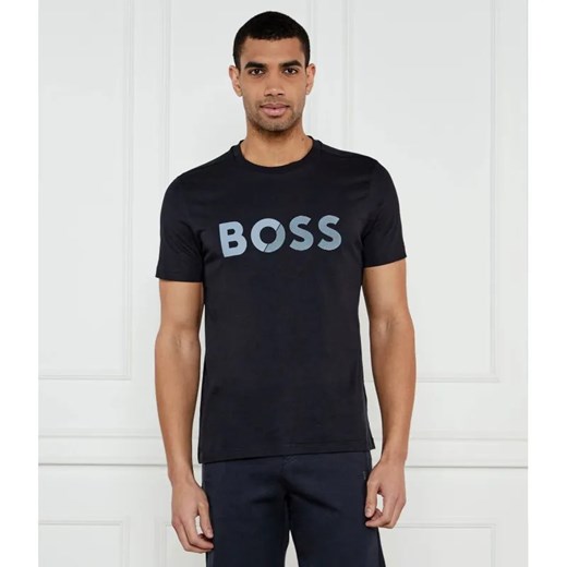 BOSS GREEN T-shirt Tape Logo | Regular Fit ze sklepu Gomez Fashion Store w kategorii T-shirty męskie - zdjęcie 184341525