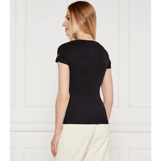EA7 T-shirt | Slim Fit ze sklepu Gomez Fashion Store w kategorii Bluzki damskie - zdjęcie 184341615