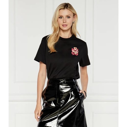 HUGO T-shirt | Relaxed fit ze sklepu Gomez Fashion Store w kategorii Bluzki damskie - zdjęcie 184341677