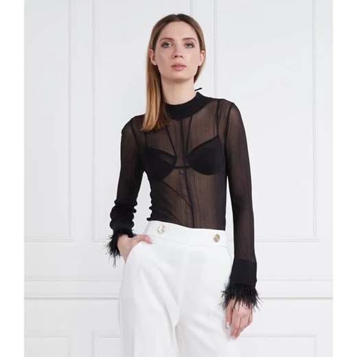 Patrizia Pepe Bluzka MAGLIA/KNIT | Slim Fit ze sklepu Gomez Fashion Store w kategorii Bluzki damskie - zdjęcie 184341697