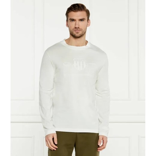 Gant Longsleeve REG TONAL SHIELD | Regular Fit ze sklepu Gomez Fashion Store w kategorii T-shirty męskie - zdjęcie 184341727