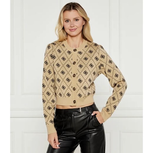 GUESS Kardigan SARAH | Regular Fit | z dodatkiem wełny ze sklepu Gomez Fashion Store w kategorii Swetry damskie - zdjęcie 184341729