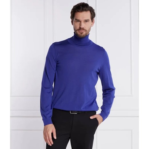 BOSS BLACK Wełniany golf Musso-P | Slim Fit ze sklepu Gomez Fashion Store w kategorii Swetry męskie - zdjęcie 184341777