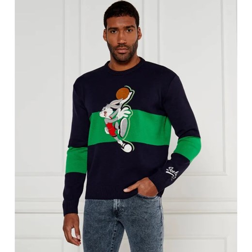 Iceberg Sweter Iceberg 50th Anniversary | Regular Fit | z dodatkiem wełny ze sklepu Gomez Fashion Store w kategorii Swetry męskie - zdjęcie 184341857