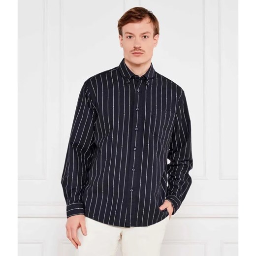 BOSS ORANGE Koszula Lambey_2_M | Relaxed fit | z dodatkiem lnu ze sklepu Gomez Fashion Store w kategorii Koszule męskie - zdjęcie 184341929