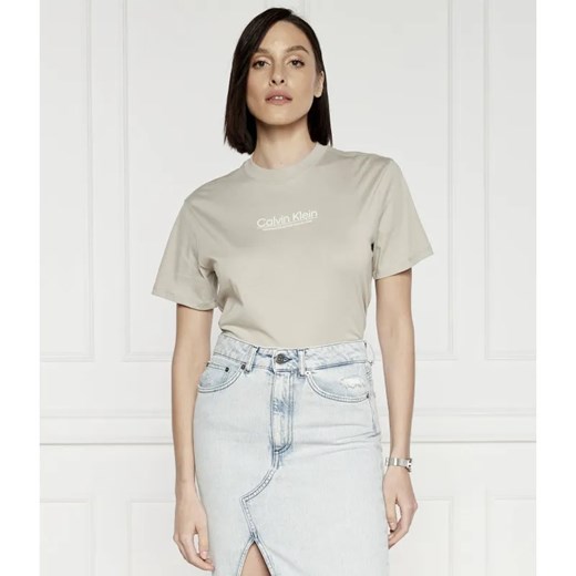 Calvin Klein T-shirt COORDINATES | Regular Fit ze sklepu Gomez Fashion Store w kategorii Bluzki damskie - zdjęcie 184341946