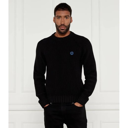 Hugo Blue Sweter Sonni | Loose fit ze sklepu Gomez Fashion Store w kategorii Swetry męskie - zdjęcie 184342059