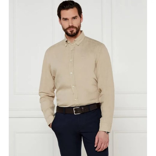 BOSS BLACK Lniana koszula H-LIAM-BD-E-C1-243 | Regular Fit ze sklepu Gomez Fashion Store w kategorii Koszule męskie - zdjęcie 184342066