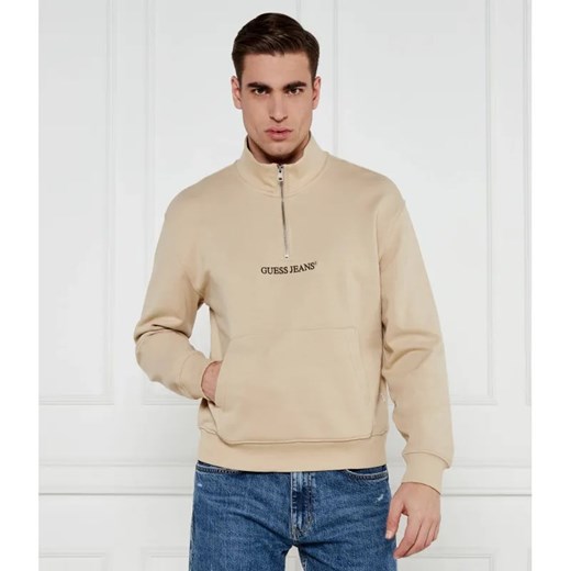 Guess Jeans Bluza HALF ZIP | Regular Fit ze sklepu Gomez Fashion Store w kategorii Bluzy męskie - zdjęcie 184342098