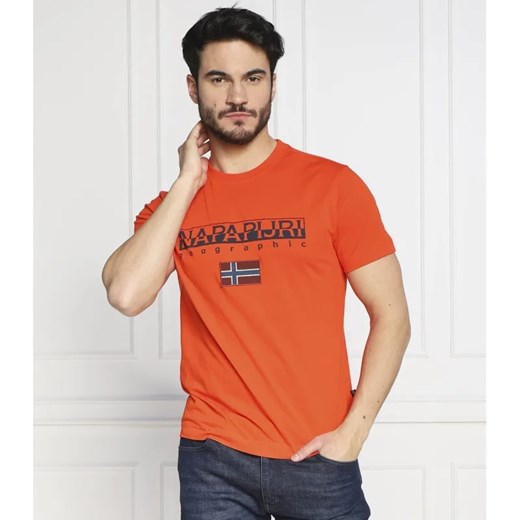 Napapijri T-shirt s-ayas | Regular Fit ze sklepu Gomez Fashion Store w kategorii T-shirty męskie - zdjęcie 184342175